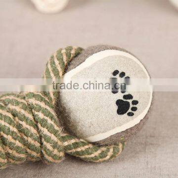 Pet Dumbbell Toy in the Big Dog Toy Double Tennis Ball Cotton Polished Bite Pet Supplies Can be Customized photo-2