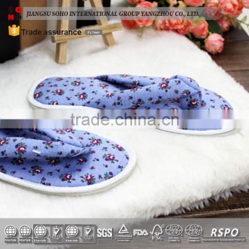 2017 Disposable Cheap Cotton Custom Personalized Hotel Slippers sheepskin slipper