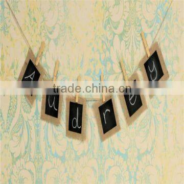 BURLAP & BLACK CHALKBOARD Banner Great Photo Prop Wedding Engagement Baby photo-3