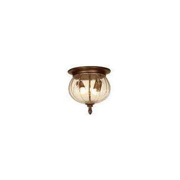 IP 44 Brown Outdoor Ceiling Lights Water Glass Lamp Incandescence Lamp