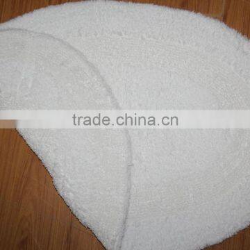 100% cotton round hotel bath rug