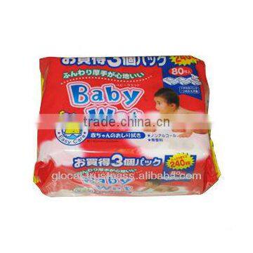 Japan Baby Wipes Aloe Vera ' SW ' 80sheets 3p/pack Wholesale