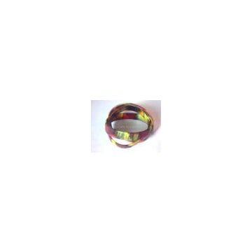 Colour blending silica gel bangle