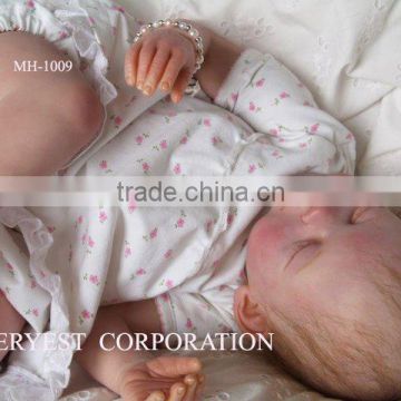 2016 realistic baby doll/reborn newborn baby dolls/soft silicon newborn baby doll