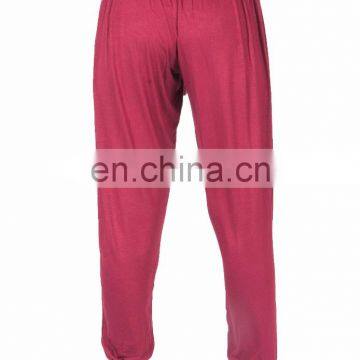 Women's Solid Long Yoga Pants Rayon Spandex Harem Sports Trousers photo-3
