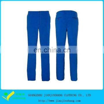 Hot Sales Royal Blue Regular Fit Polyester Golf Trousers For Men