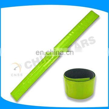 fashional fluorescent yellow reflective armbands for runners