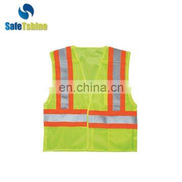 Top quality factory manufacture ansi yellow reflective security vests