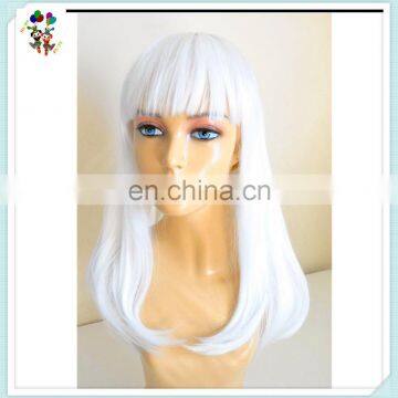 Adult Womens Red White Devil Angel Halloween Party Synthetic Wigs HPC-0075
