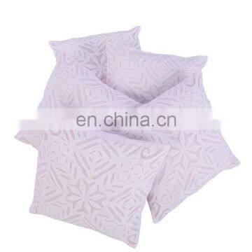 Patchwork Indian White Cut Work Cushion Covers