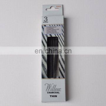 Box-Packed Round Willow Charcoal Stick Sketch Painting Charcoal