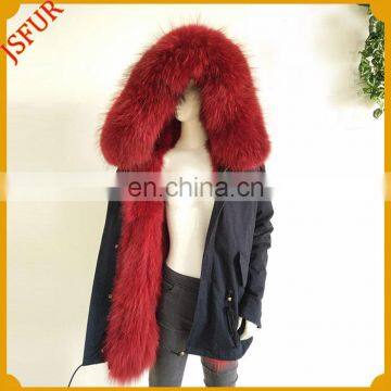 Wholesale Winter Jacket Women Coat Real Fur Parka