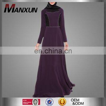 Wholesale Elegant Long Sleeve Muslim Abaya New Design Premium Polyester Evening Dress Newest Popular Clothing In Dubai