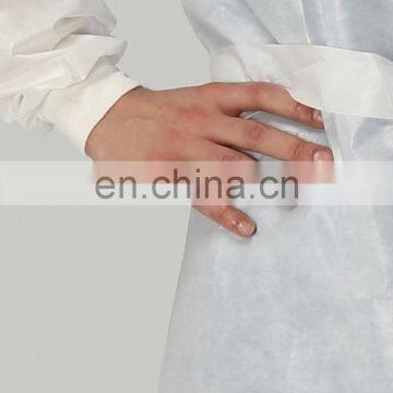 Disposable AAMI Level Elastic Cuff Polypropylene Confortable Anti-microorganism Protective Gowns photo-4
