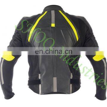 Genuine Leather Motorbike Jacket,leather motorcycle jacket,racing jacket,leather jacket