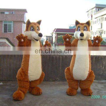 adult fox mascot costume for sale