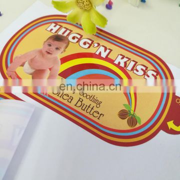 Customized cheaper price Piece cutting sticker /custom logo self adhesive sticker for kids baby products