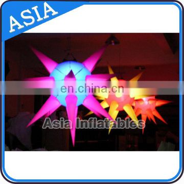 Color Changing Led Lighting Inflatable Star For Party Decoration