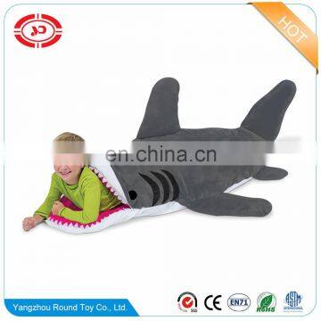 Shark stuffed soft funny kids&adult gift animal shape plush sleeping bag