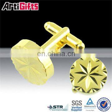 Promotional metal gold new design fashionable suit shirt cufflinks