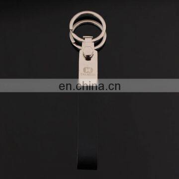 Double Ring Leather Keychain Laser Pointer Keychain photo-3
