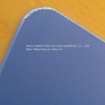 3mm blue pp corrugated sheet--- Edge cutting