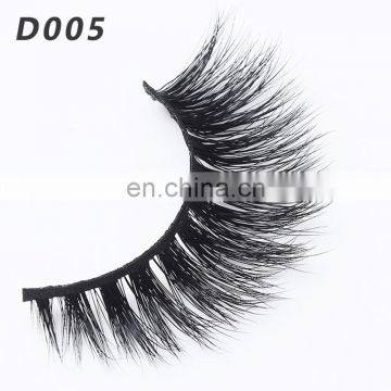 D005 mink eyelashes with custom packaging wholesale human hair eyelashes