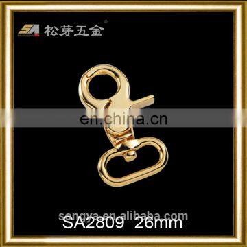 Different Design And Colors Metal Zinc Alloy Hook Buckles Series, Gold Plated Snap Hook