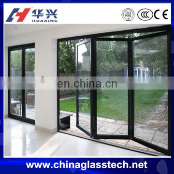 Tempered Glass Aluminum Foldable Glass Door