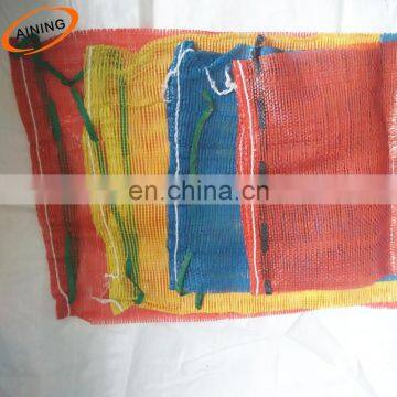 Yellow 50x72cm 40L firewood mesh bag