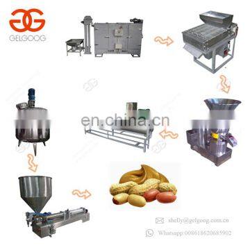 Market Oriented Sesame Cachew Nut Cocoa Beans Paste Roasting Peeling Processing Line Peanut Butter Machine