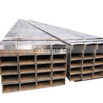 With coupling black welded rectangular steel pipe