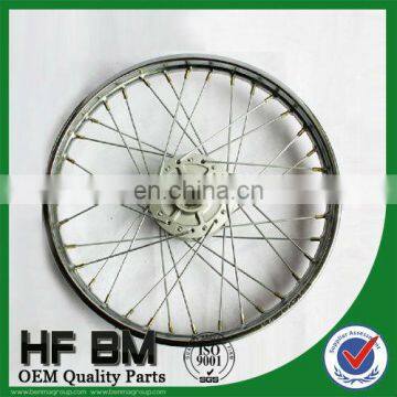 WAVE125 motorcycle front wheel rim with steel material,top quality,different sizes