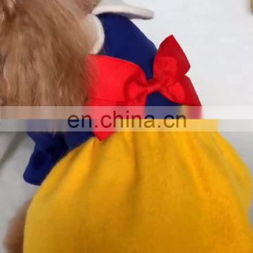 Pet Dog Cat Skirt Snow White Pattern Dress Clothes