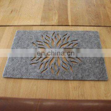 Grey Durable Place Mat Set Table Mat for Hotel Deco