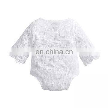 Hot Sale Comfortable Newborn Baby Clothes Bodysuit Wholesale Lace Baby Romper photo-2