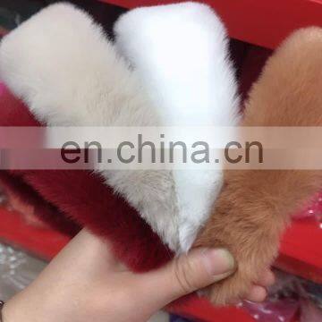 sweet retro women elegant rabbit fur hairbands hair accessories 18 colours headbands Soft Cute Ladies Winter Fur Headband