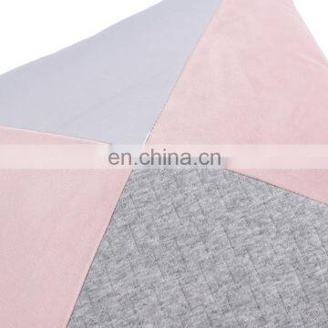 Patchwork Soft Geometric Print Decorative Square Throw Pillow Cushion Cover for Sofa photo-5