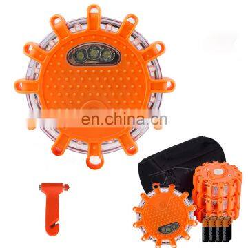 Best Road Flares Battery Operated Magnetic Led Flash Warning Light, 9 Modes Strobe Warning Light Led photo-2