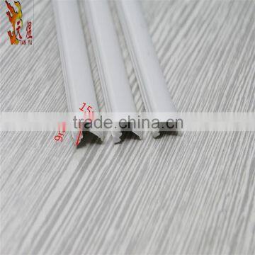 best quality white plastic L shape profile.T shape profile pvc fitting decor