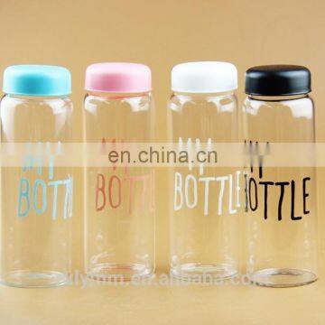 Fashionable plastic my bottle hot water bottle girls