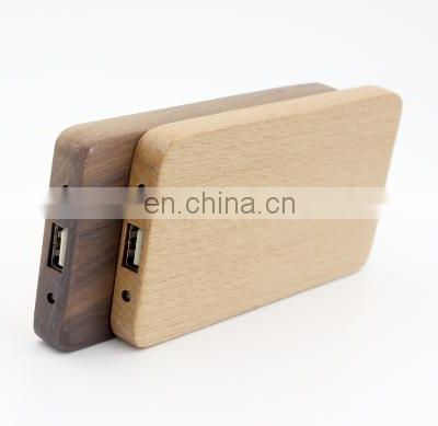 Hot Selling Ultra Thin Original Card Custom 8000mah Wooden Power Bank