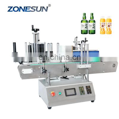 ZONESUN ZS-TB150A Essential Oil Cosmetics Small Glass Bottle Labeling Applicator Machinery Round Sticker