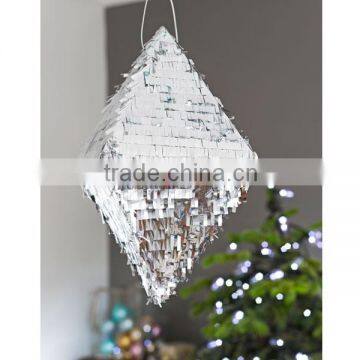 Diamond Shape Metallic Silver Pinata SD071                        
                                                Quality Choice