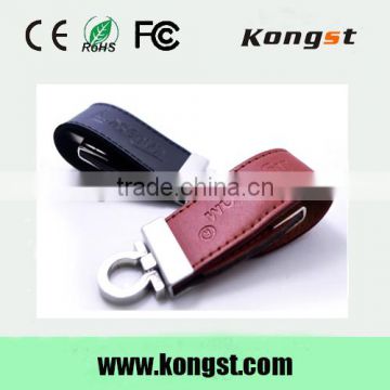 Leather wholesale full capacity USB Flash Drive 4GB 8GB 16GB 32GB keychain Pendrive 32GB flash Memory stick Pen Drive