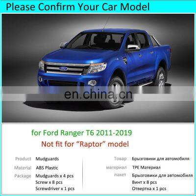 for Ford Ranger T6 2011 2012 2013 2014 2015 2016 2017 2018 2019 Mudguards Mudflap Fender Mud Flaps Guards Splash Car Accessories photo-2