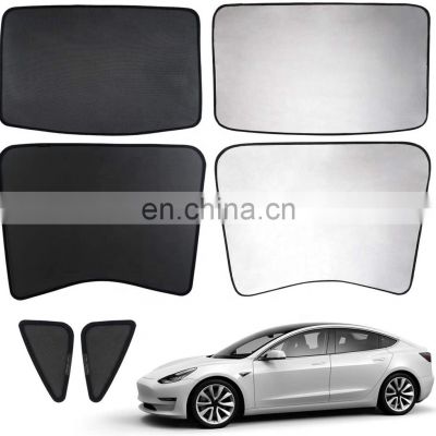 2022 New Model 3 Car Sunshade Sun Roof Sunshade for Refresh Tesla Model 3  with UV/Heat  Insulation Film 6PCS/Set