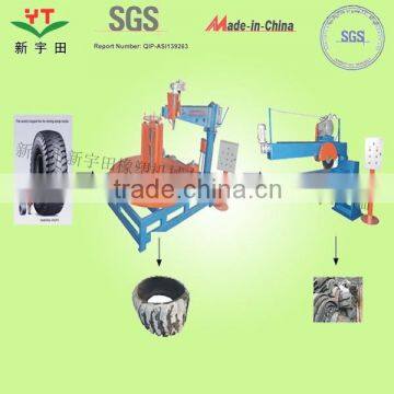 New generation Oil refining OTR tire cutting machine for pyrolysis