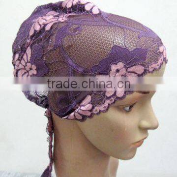 U053 Beautiful lace underscarf for muslim women