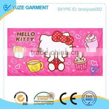 70cmX140cm fancy character printed beach towel for children